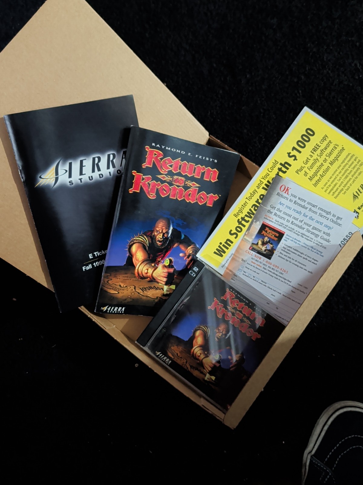 Return to Krondor, PC, Sierra Studios, 1998, CIB-excellent Condition!!!