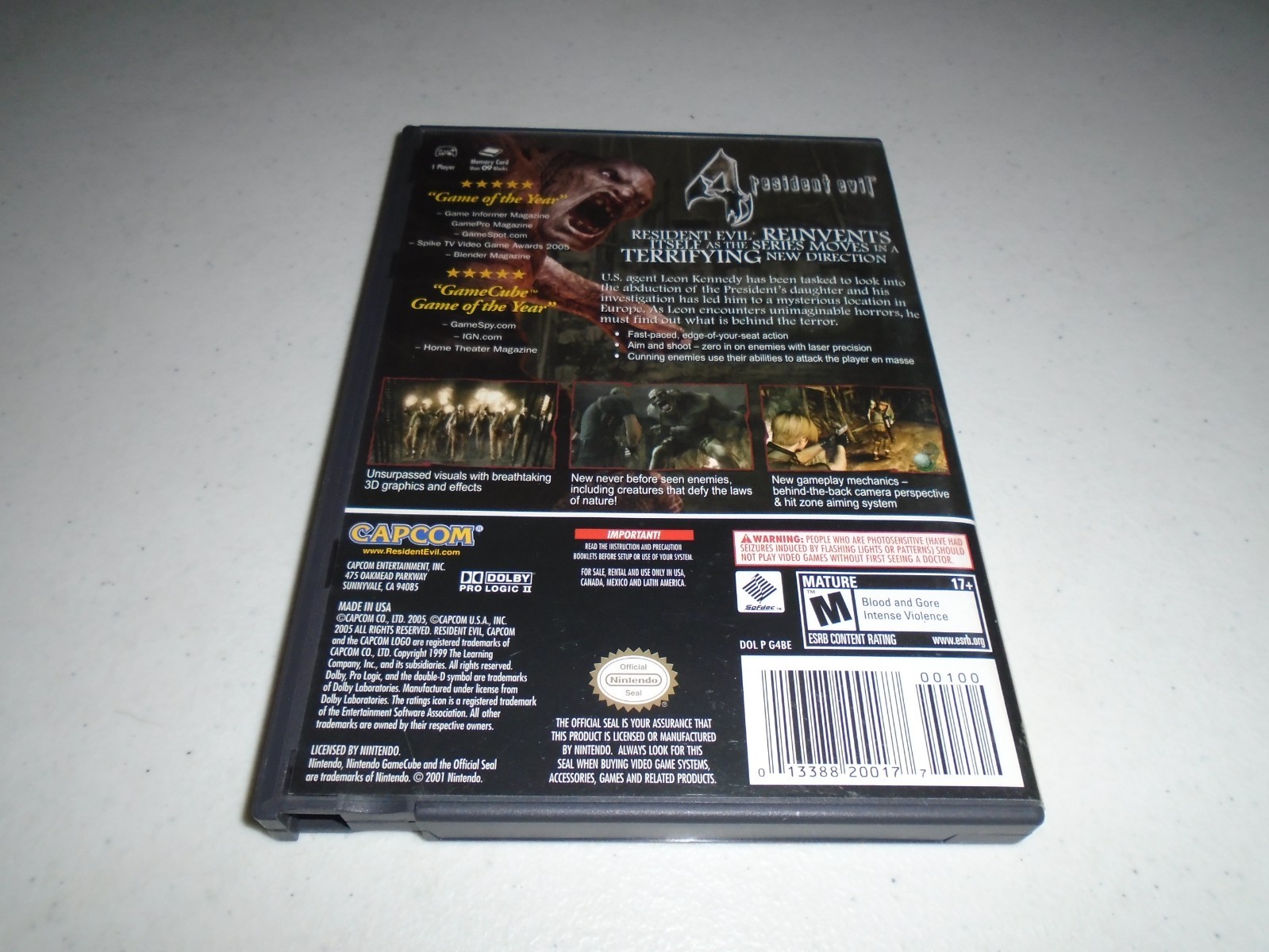 Resident Evil 4 by Capcom (2-Disc game!) ☆☆ Complete Nintendo GameCube