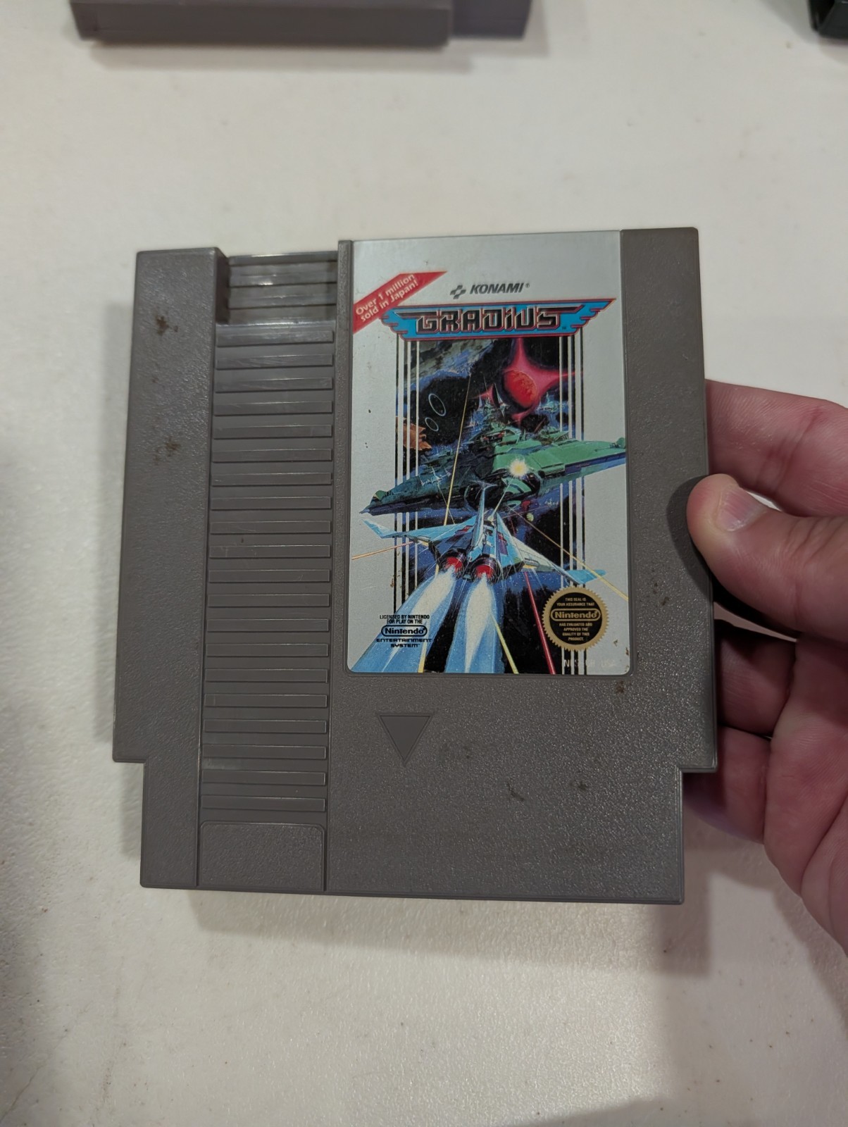 Konami Gradius Game Cartridge for Nintendo NES – NTSC-U/C – 5 Screw Cartridge