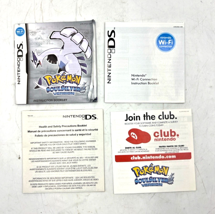 Pokemon: SoulSilver Version (Nintendo DS, 2010) Authentic (EL1134712)