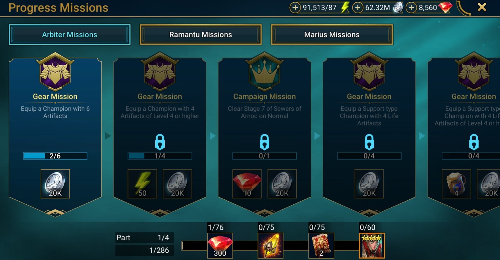 Raid Shadow Legends | Starter Mythical – Theodosia : 91k energy / 26 Legendary