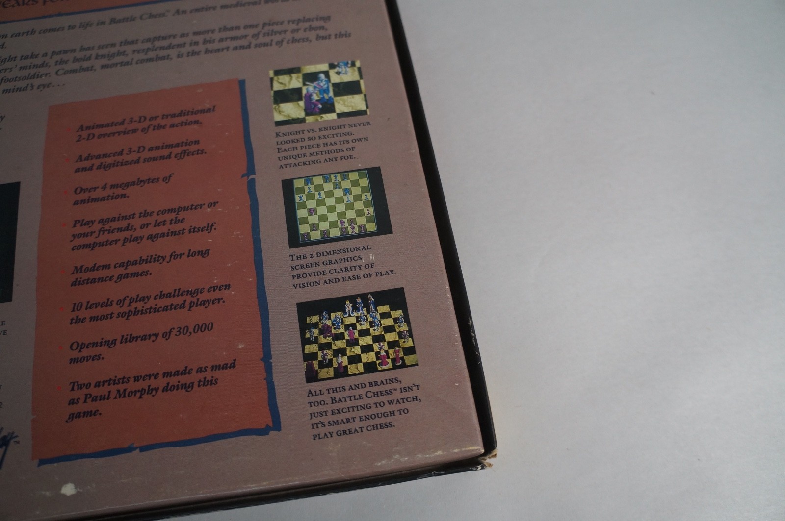 Battle chess (interplay Commodore 64/128 1988) In Big Box With Manual