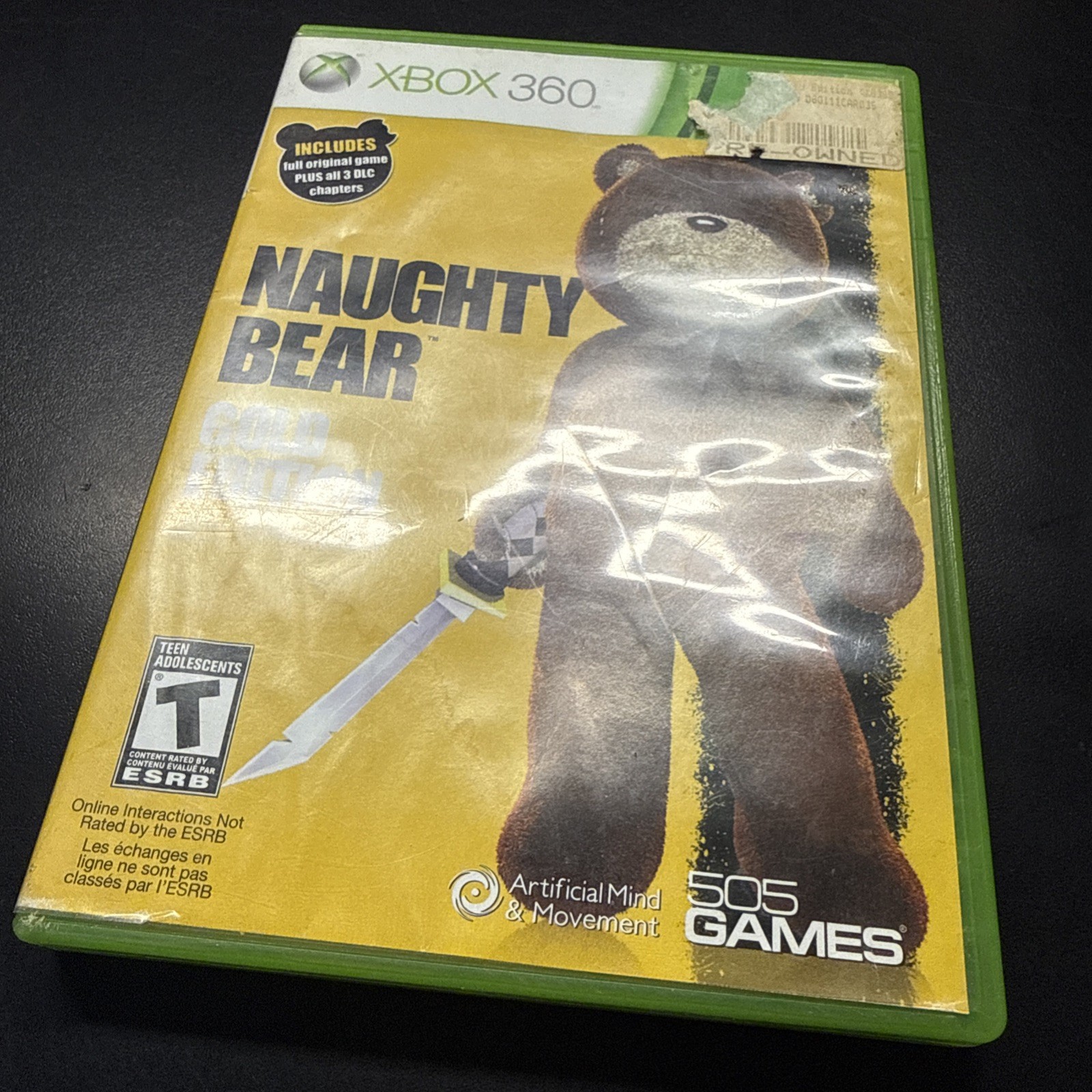 Naughty Bear -Gold Edition (Microsoft Xbox 360) Excellent Disk – Tested & Works