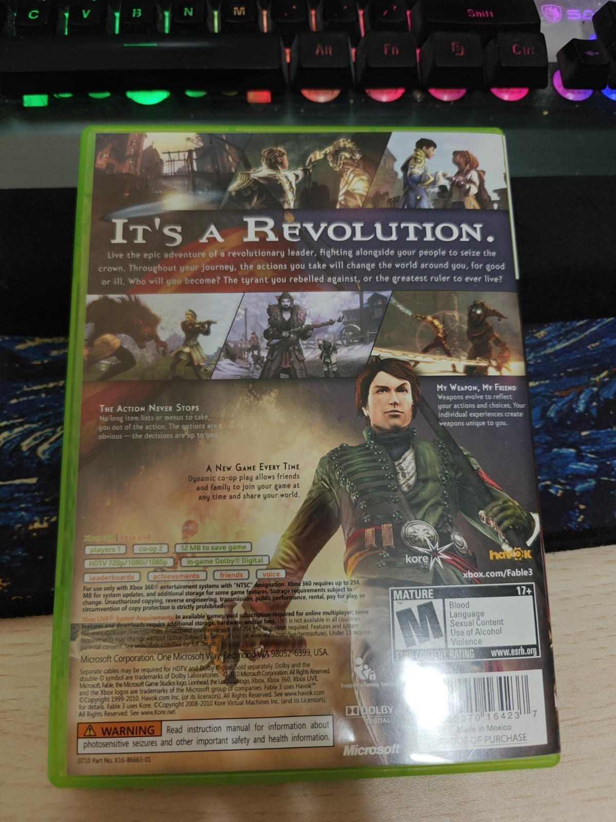 Fable III 3 Xbox 360 – Complete CIB, Nearly Flawless, Working, Sealed Promo Card