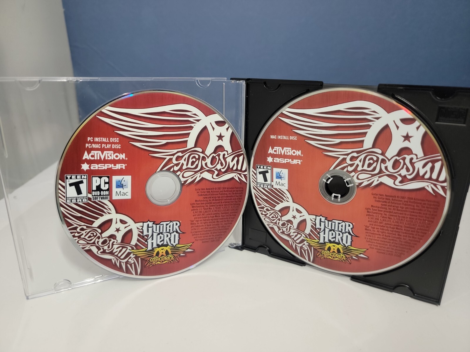 Guitar Hero: Aerosmith (Windows Mac PC 2008) Video Game Disc Only Lot of 2