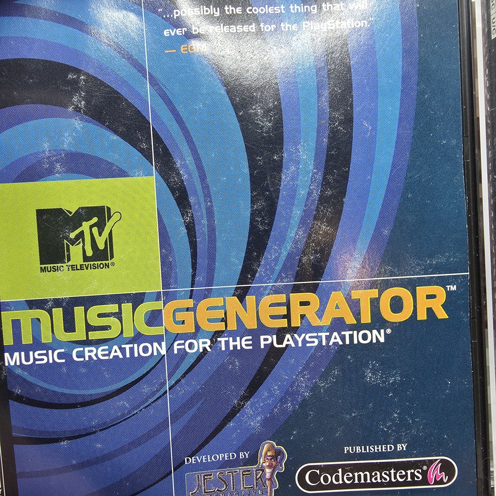 Codemasters MTV Music Generator Sony PlayStation 1 PS1 E NTSC-U/C Complete AS-IS