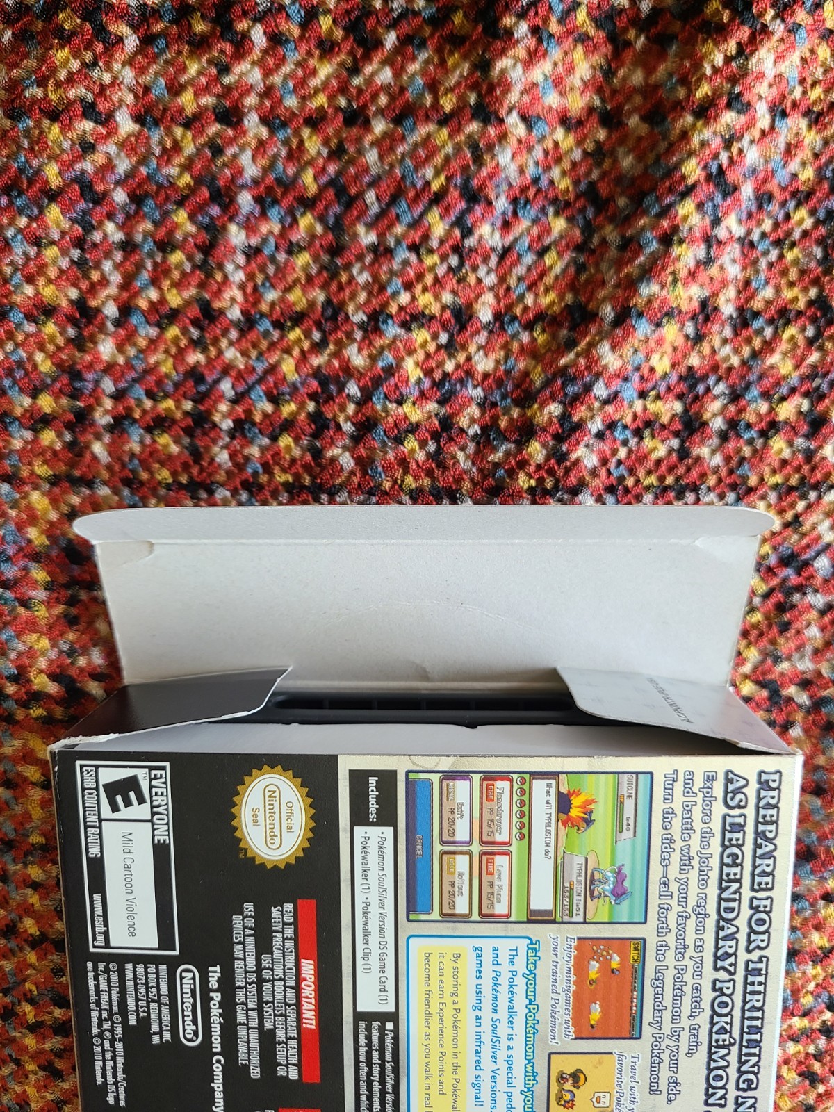 Pokémon SoulSilver Big Box Authentic Missing Pokewalker Tested Working
