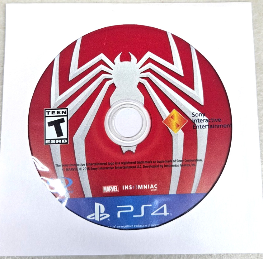 Marvel’s Spider-Man (PS4) PLAYSTATION 4 (DISC ONLY) TESTED & WORKS!!!