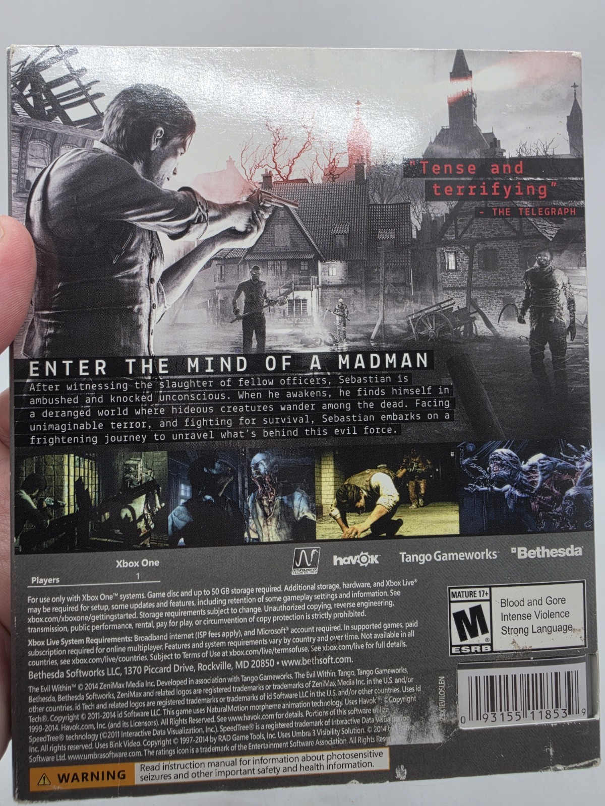 The Evil Within Microsoft Xbox One, 2014 Complete With Holographic Sleeve Mint
