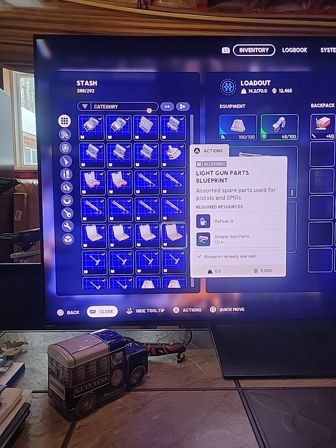 Arc Raiders – Light Gun Parts Blueprint