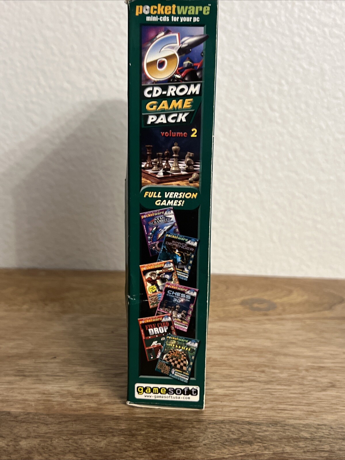 Pocketware 6 CD-ROM Game Pack Action And Arcade+ Puzzle & Board Mini CD’s For PC