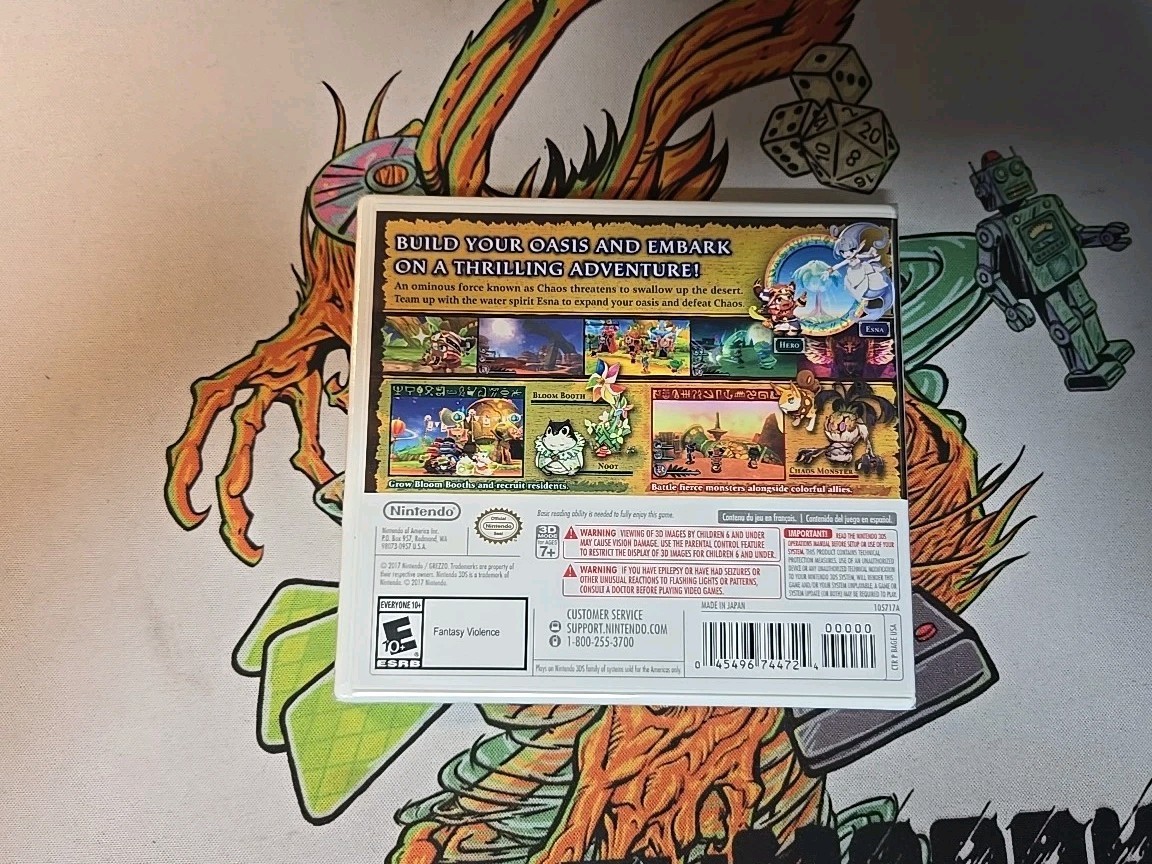 Ever Oasis World Edition Nintendo 3DS Brand New & Factory Sealed!