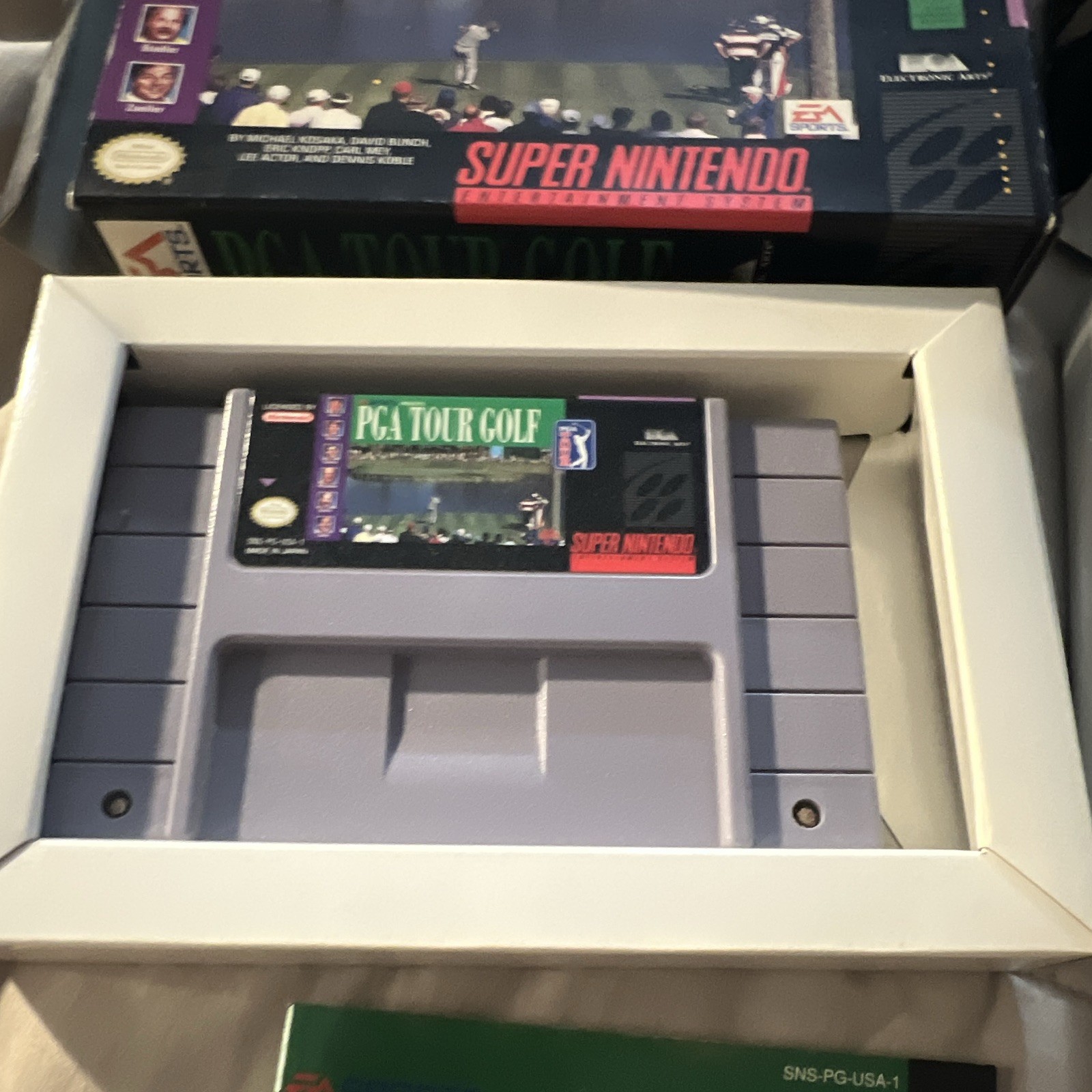 PGA Tour Golf (SNES, 1991) CIB Complete in Box w/ Manual NTSC-U/C EA