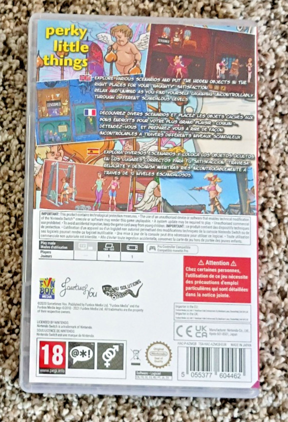 Perky Little Things (Nintendo Switch) Complete w/Art Book