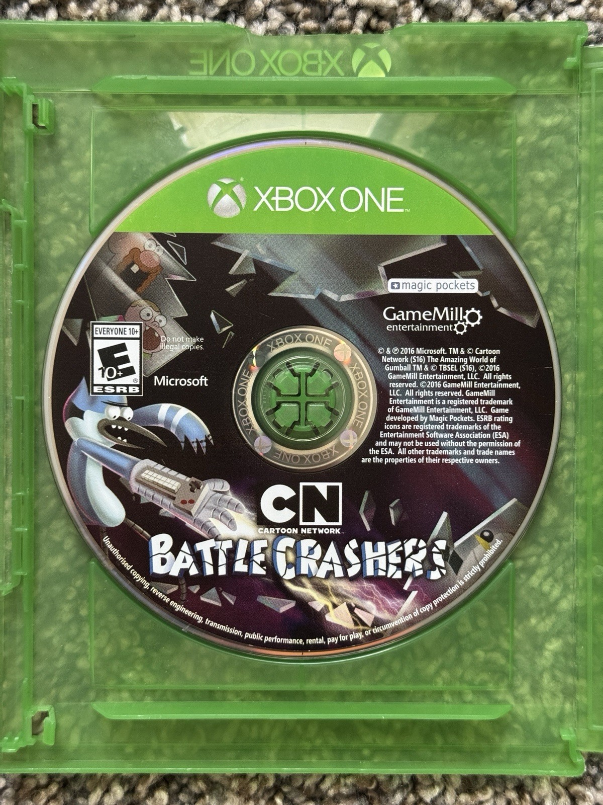 Cartoon Network Battle Crashers Xbox One Disc w/ Case Tested Co-Op