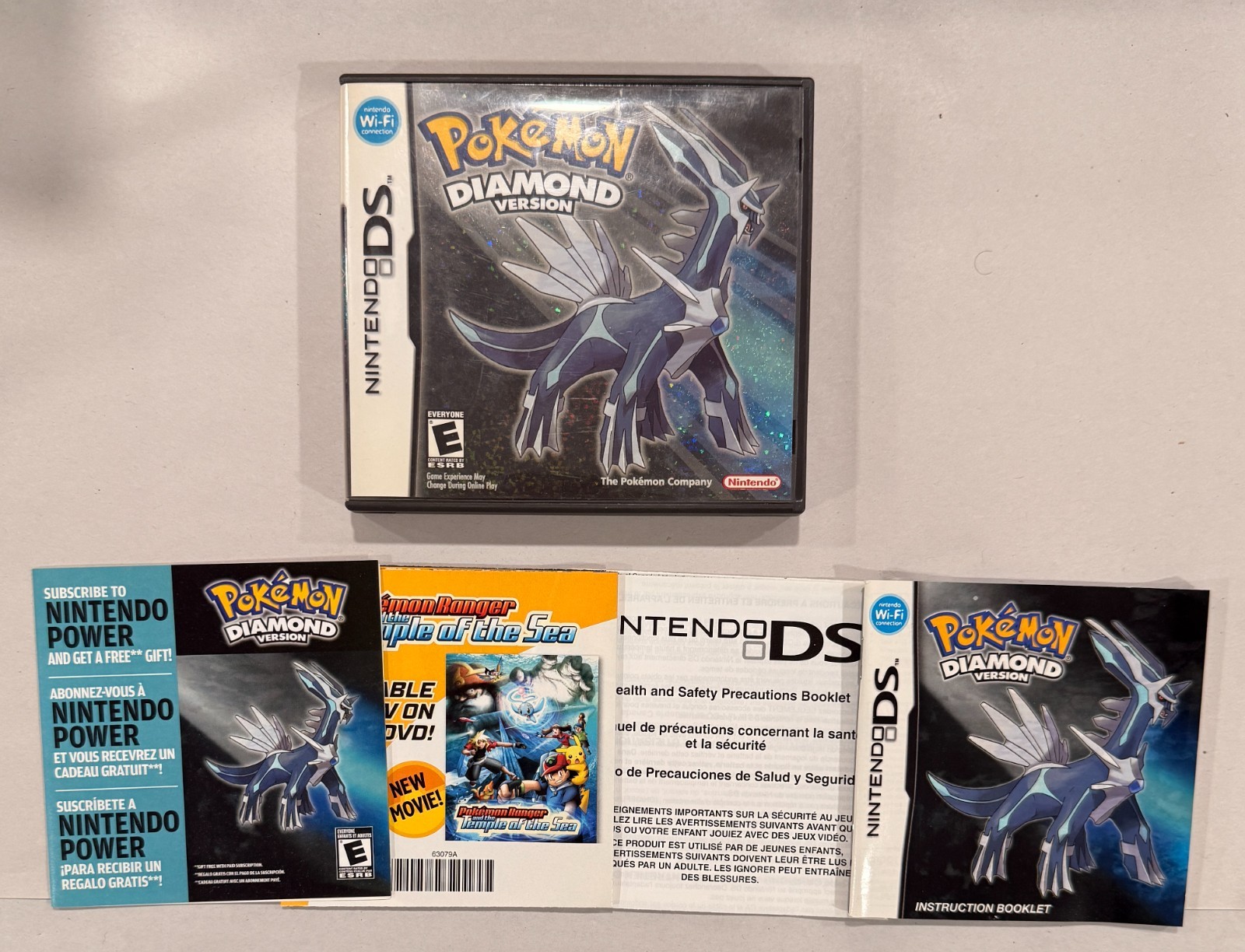 Pokemon Diamond Version – Case + Inserts Only – No Game