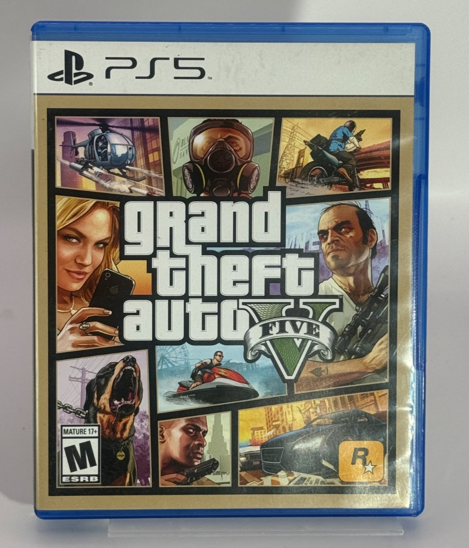 GTA 5 PS5 Physical Disc with Box GTA V