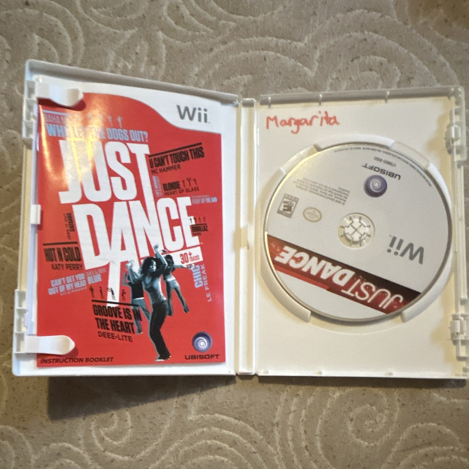 Ubisoft Just Dance Just Dance Series Nintendo Wii w/ Case Disc Manual E10+ 2007