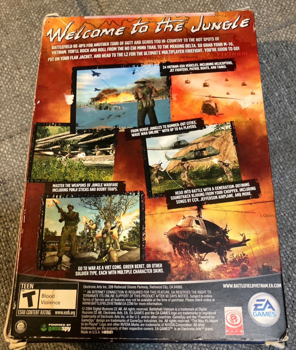 Battlefield Vietnam (2004) Small Box PC COMPLETE FREE SHIPPING!
