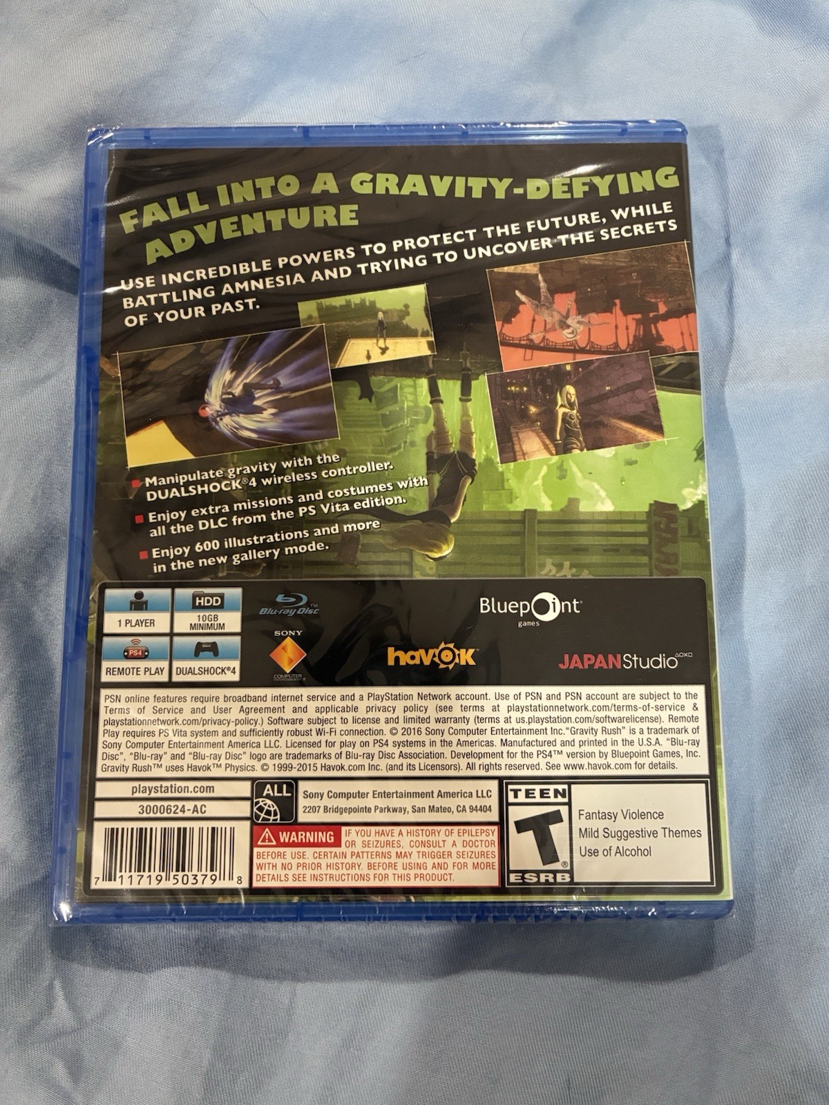 Gravity Rush Remastered PS4 Sealed Amazon Exclusive