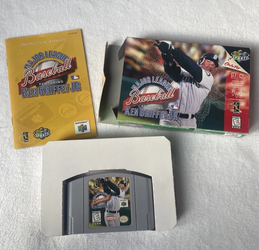 Major League Baseball Ken Griffey Jr. Nintendo 64 N64 Complete CIB Very Good