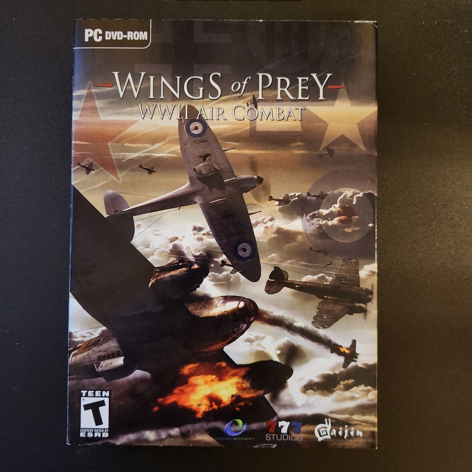 *WINGS OF PREY* WWII AIR COMBAT PC GAME, COMPLETE W/ SLIP COVER & MANUAL 2010