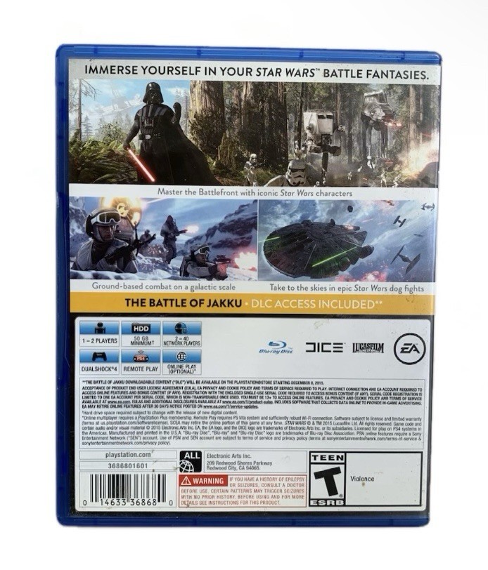 Star Wars: Battlefront (PlayStation 4, PS4 2015)