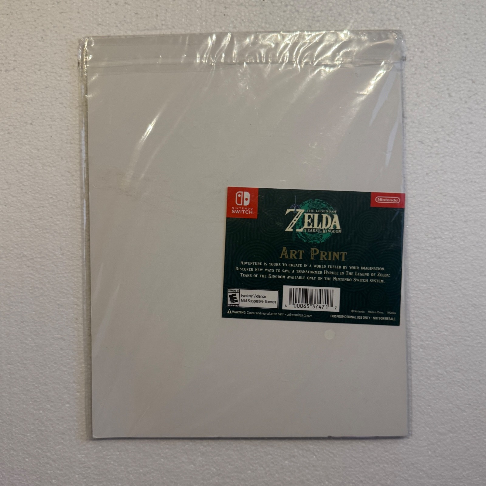 The Legend of Zelda Tears of the Kingdom Gold Wall Scroll LE5000 + Art Print New
