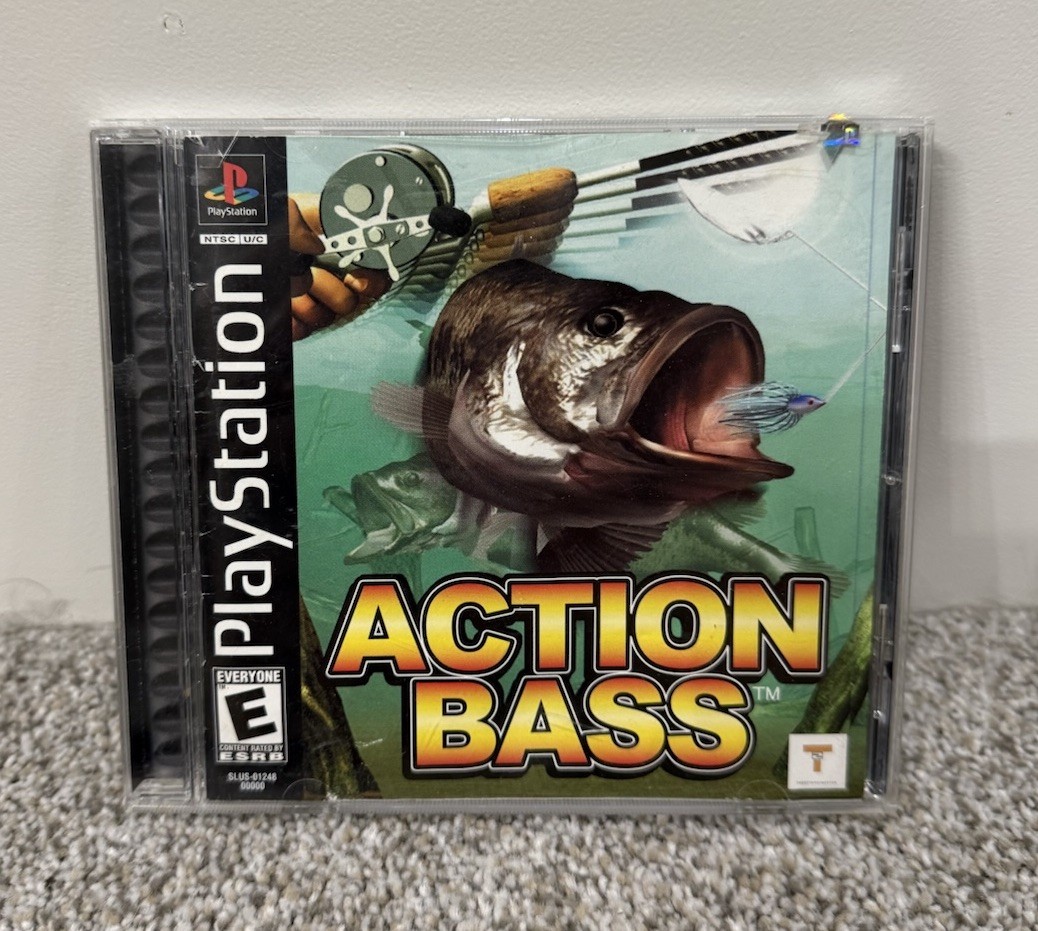 Action Bass Fishing (Sony PlayStation 1, 2000) PS1 complete