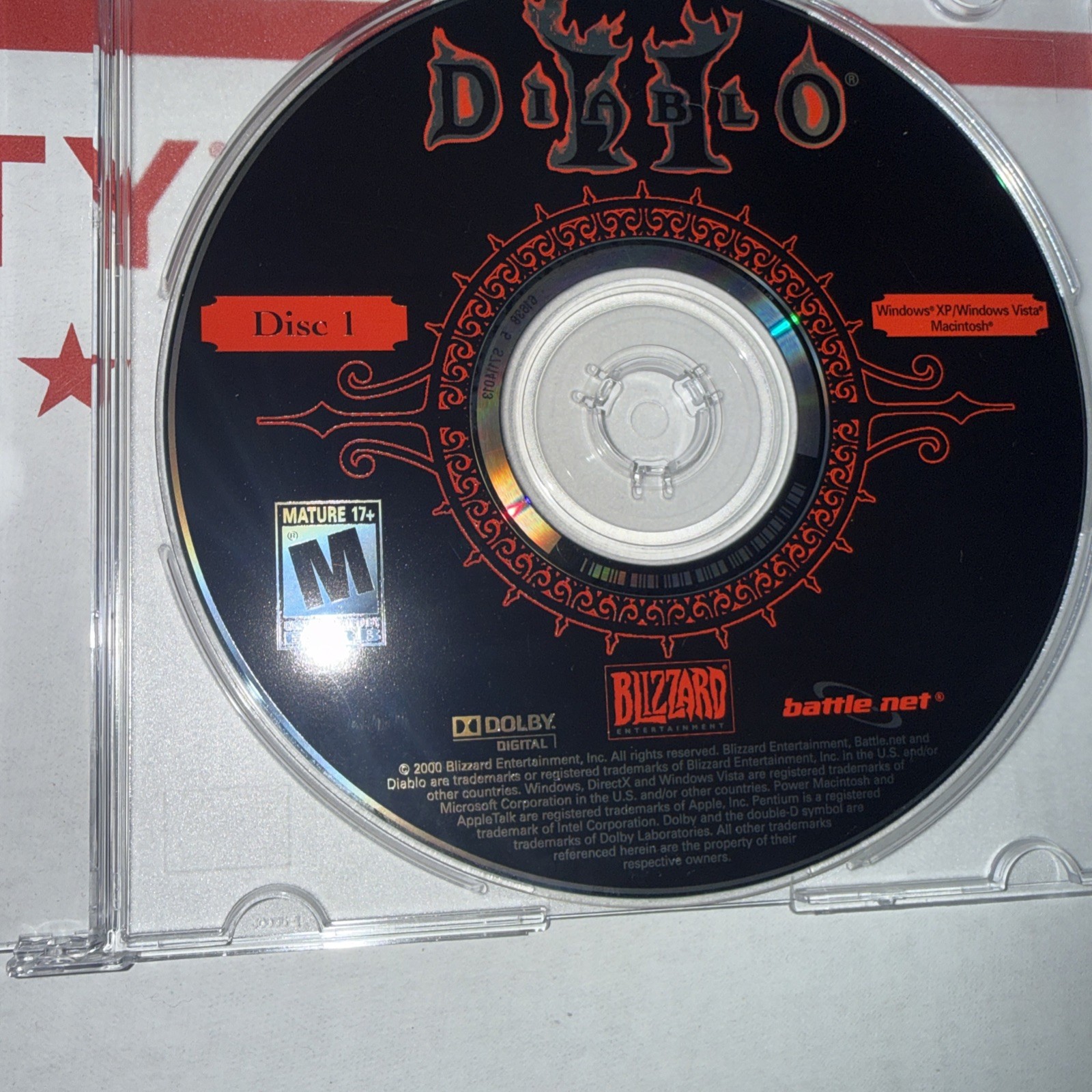 Diablo II (PC, 2000) Disk 1 & 3 With Cd Key