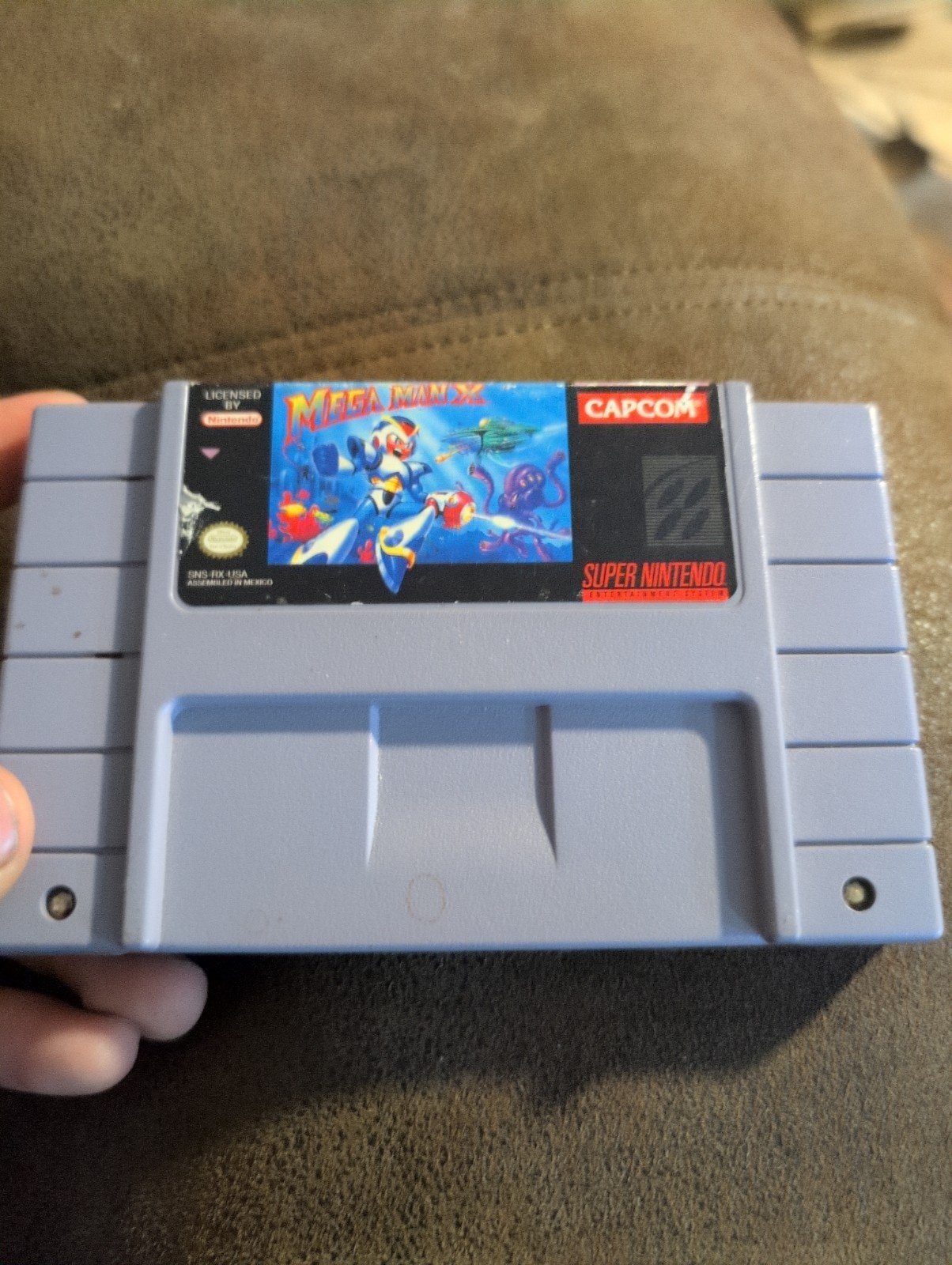 Mega Man X Super Nintendo Snes & Authentic Tested & Works