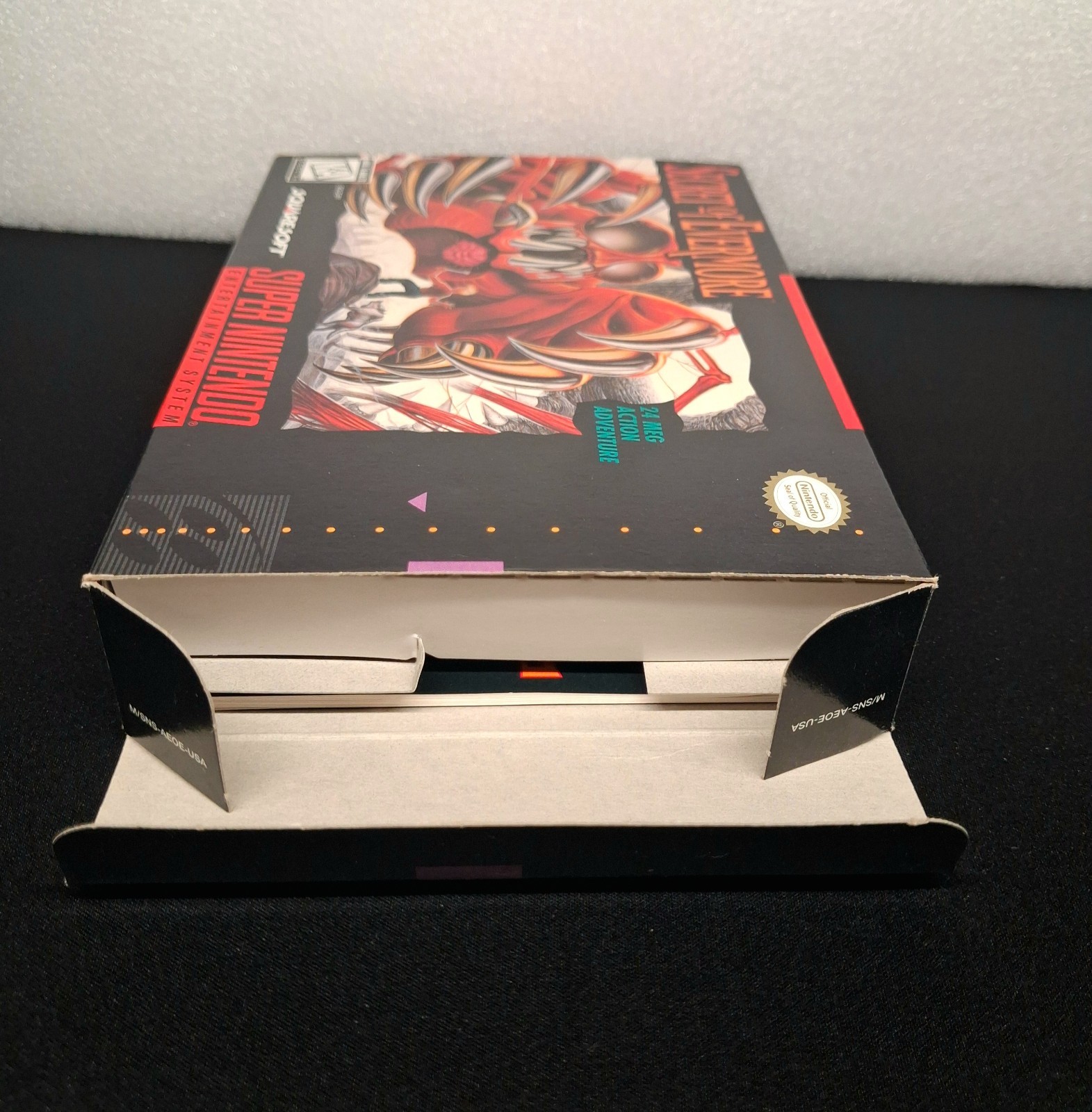 Secret of Evermore Nintendo SNES CIB Near Mint Box Ans Posters Complete