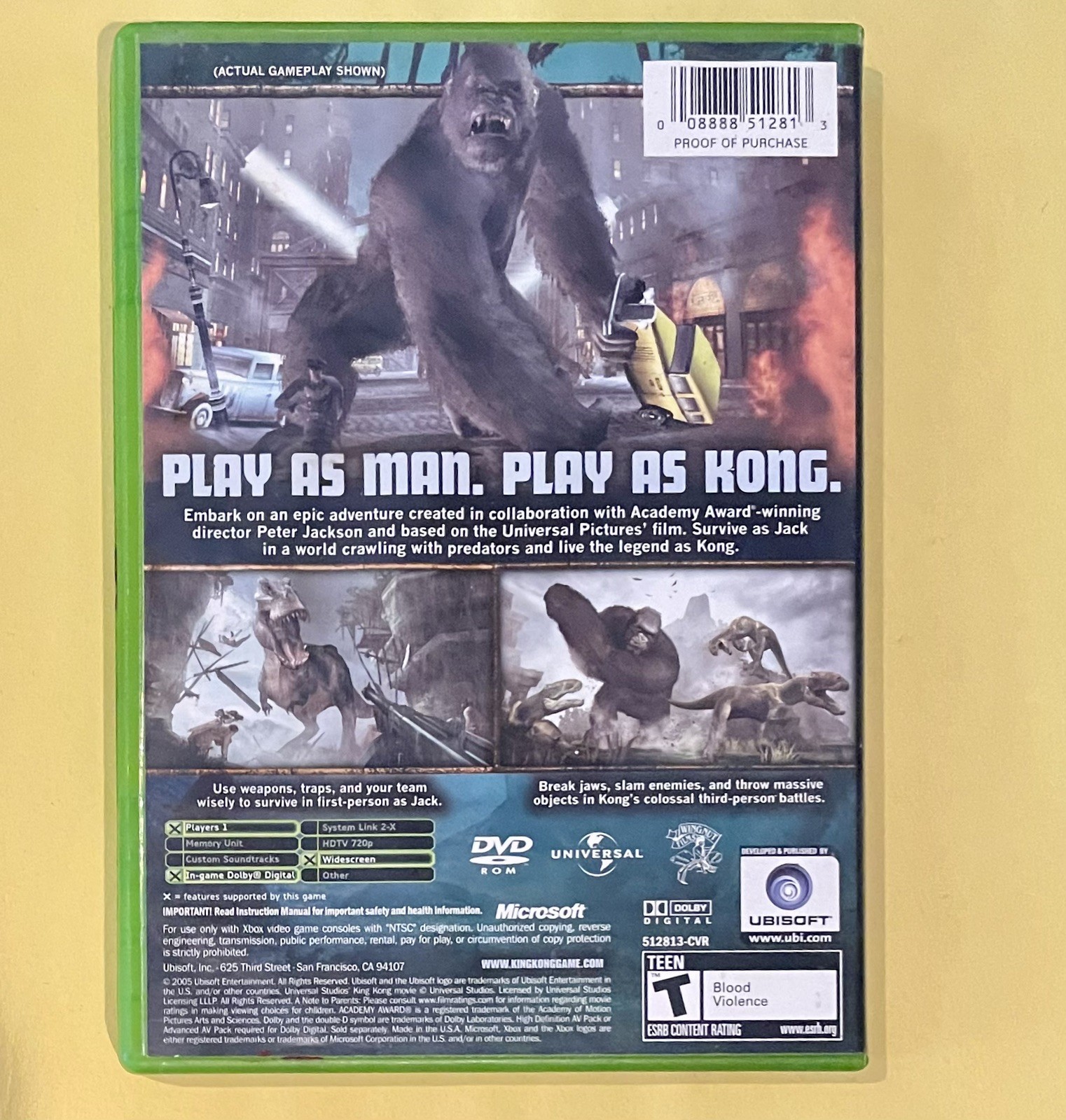 Peter Jackson’s King Kong Microsoft Original Xbox CIB & Tested