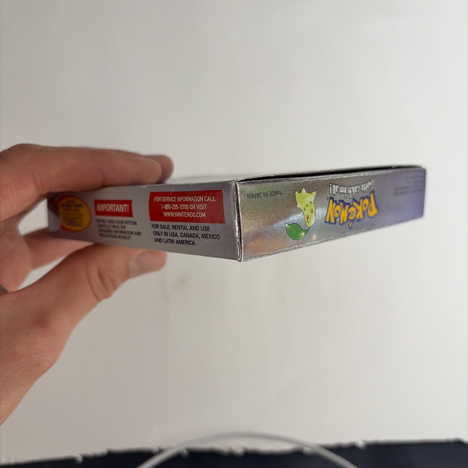 Pokemon Crystal Version Complete Box MISPRINT Authentic CIB Game Boy Color