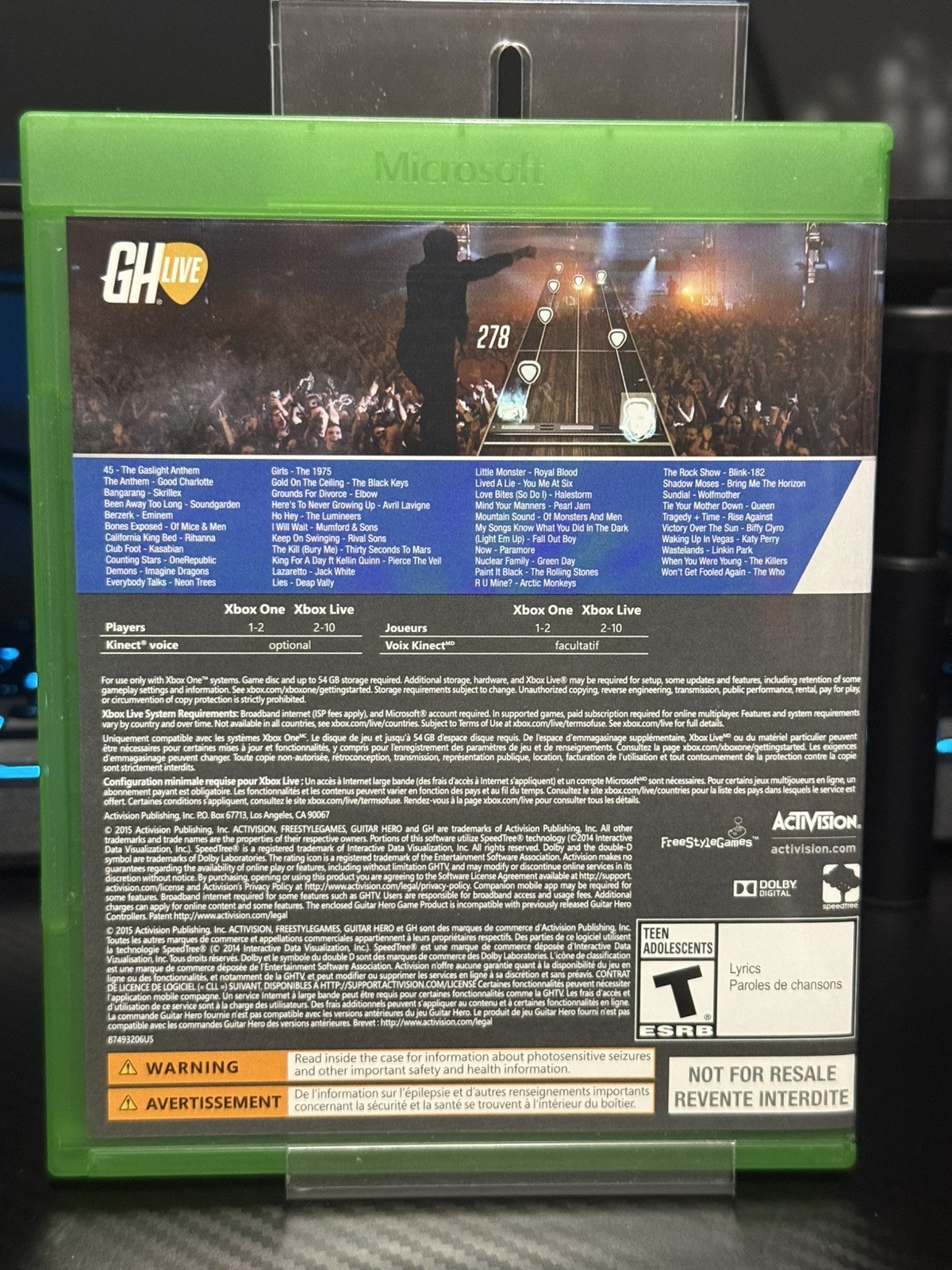 Guitar Hero Live Microsoft Xbox One