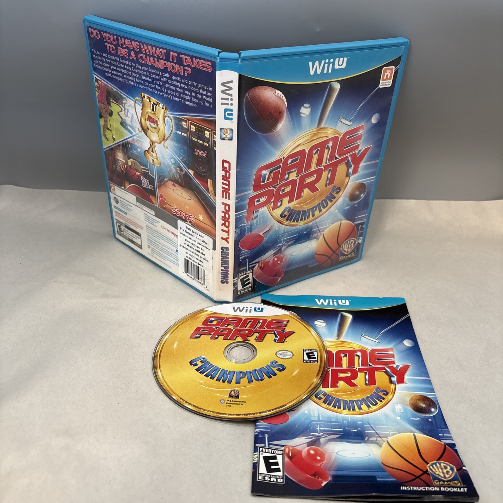 Game Party Champions (Nintendo Wii U, Complete with Manual) CIB