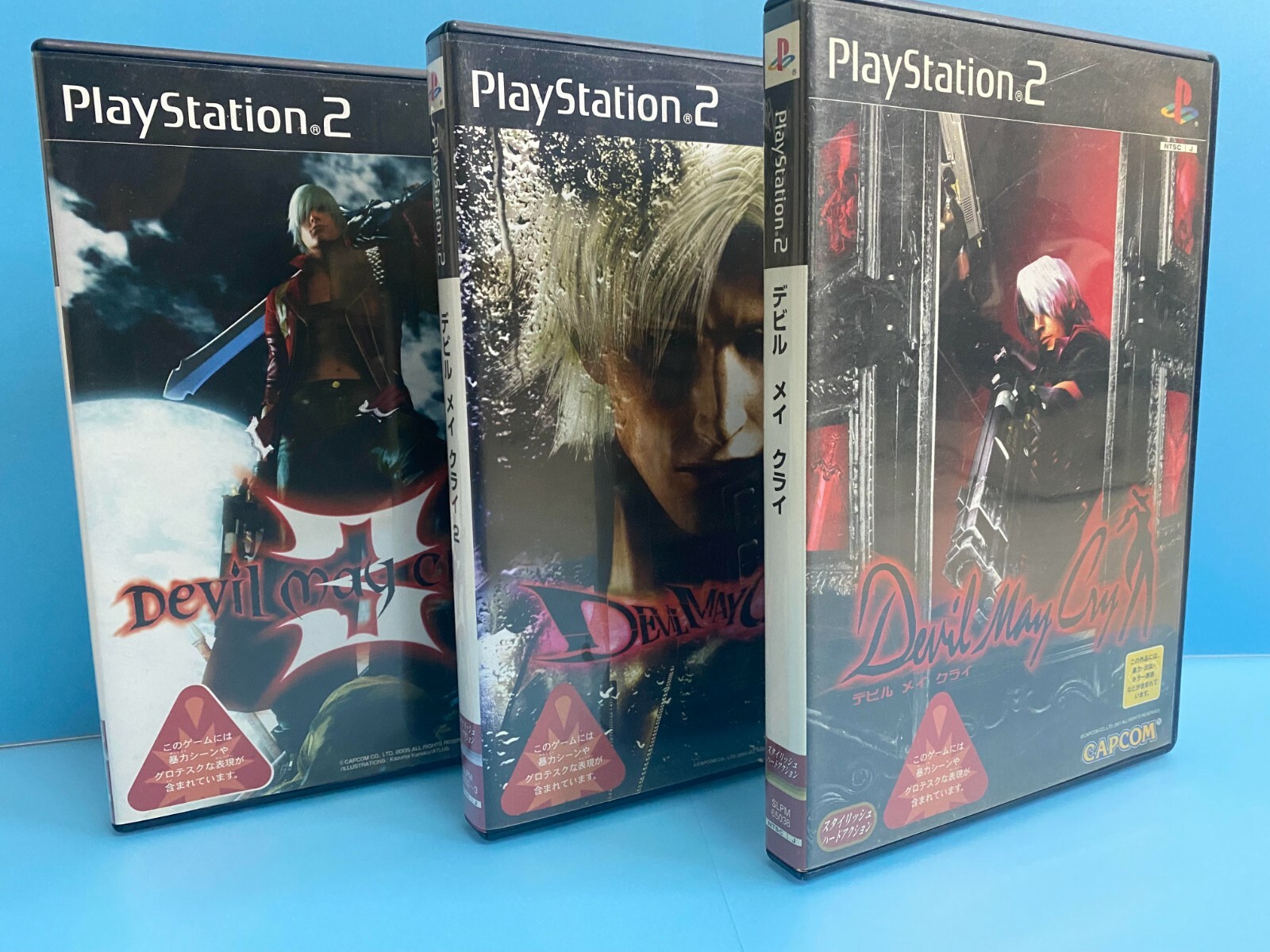 PlayStation2 PS2 Devil May Cry 1 2 3 set Lot of 3 Game CAPCOM NTSC-J Japan JP