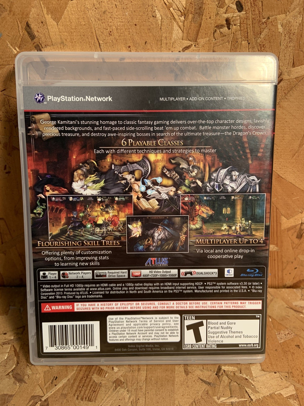 Dragons Crown – Sony PlayStation 3 NO MANUAL TESTED AND WORKING SEE VIDEO