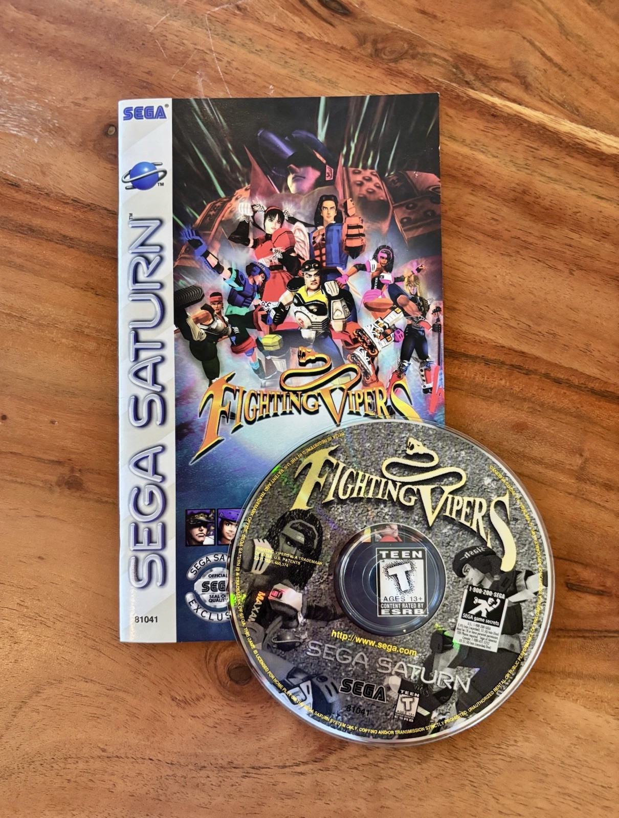 Fighting Vipers Sega Saturn, 1996 | Disc & Manual Only | Tested