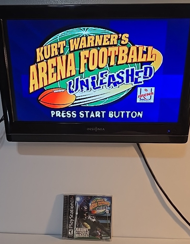 Kurt Warner’s Arena Football Unleashed (Sony PlayStation 1) Complete w/manual