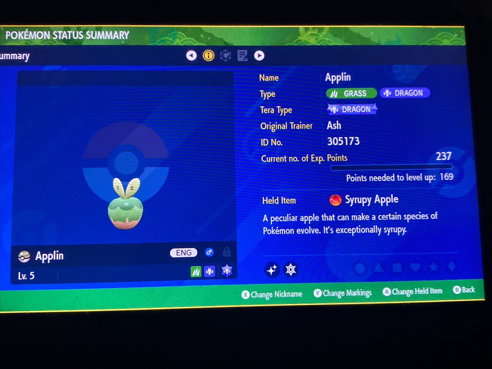 Pokemon Scarlet And Violet Shiny Applin (Dipplin) 6IV Battle Ready Fast Delivery