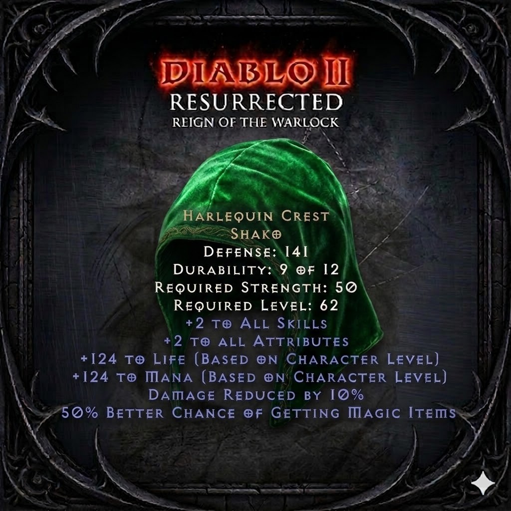 DIABLO 2 RESURRECTED HARDCORE ITEMS RUNES ENIGMA ROTW LADDER SEASON 14 D2R