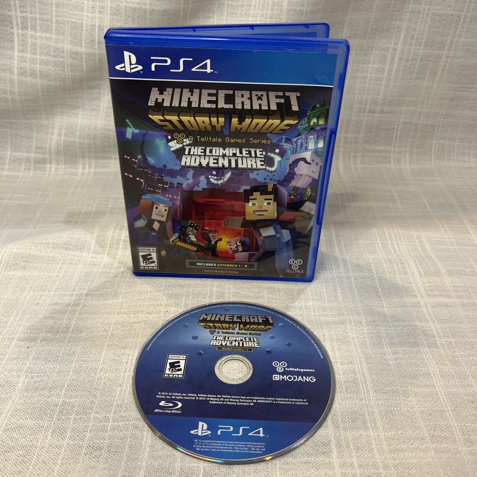 Minecraft: Story Mode The Complete Adventure PS4 PlayStation 4 Tested Works