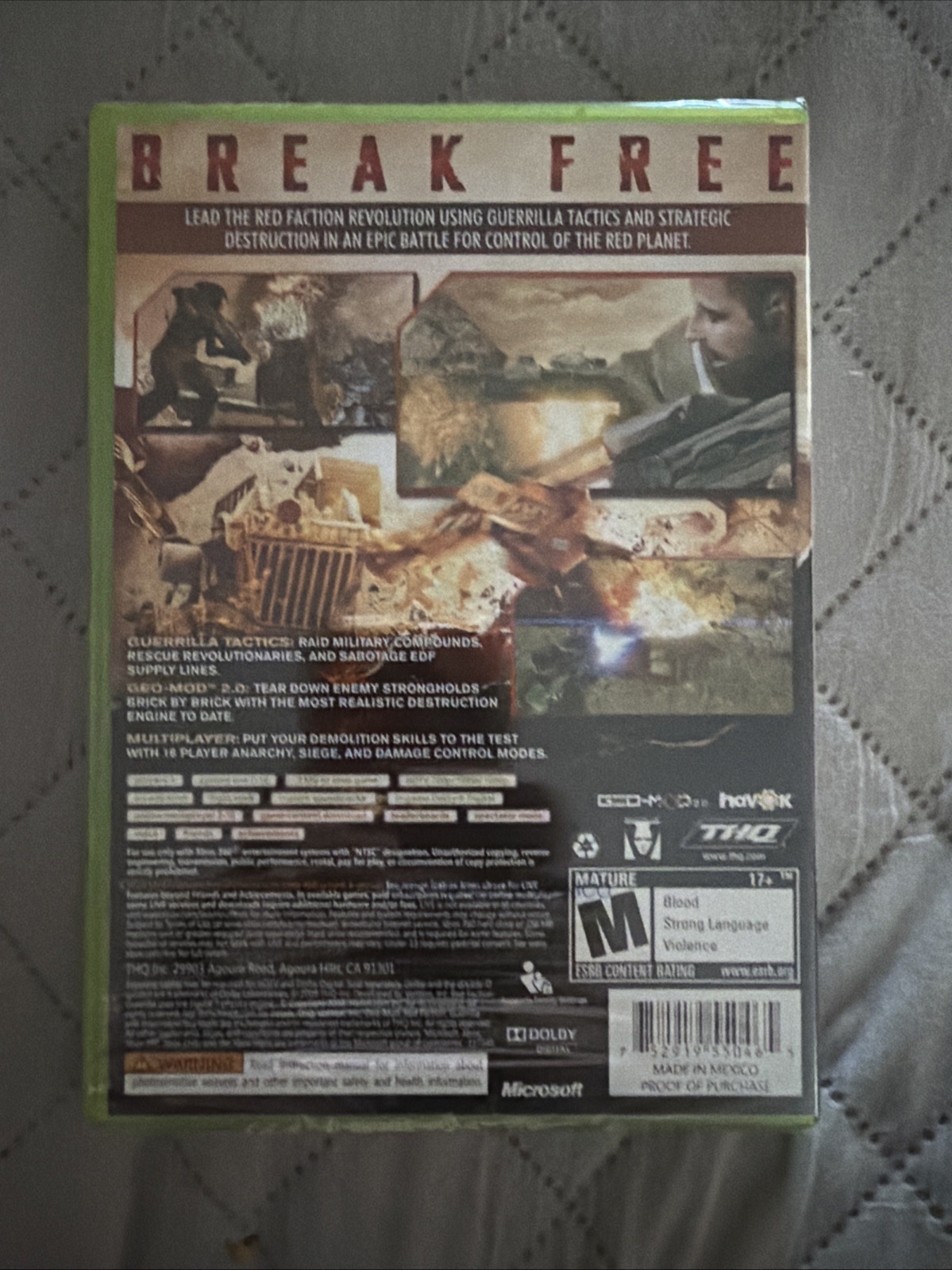 Red Faction Guerrilla – Xbox 360 Microsoft brand new factory sealed.