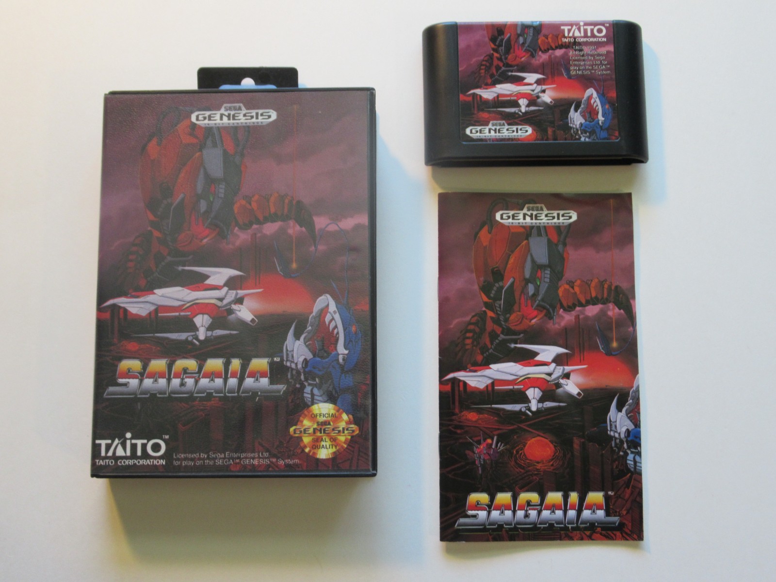 Sagaia Sega Genesis Complete in Box CIB