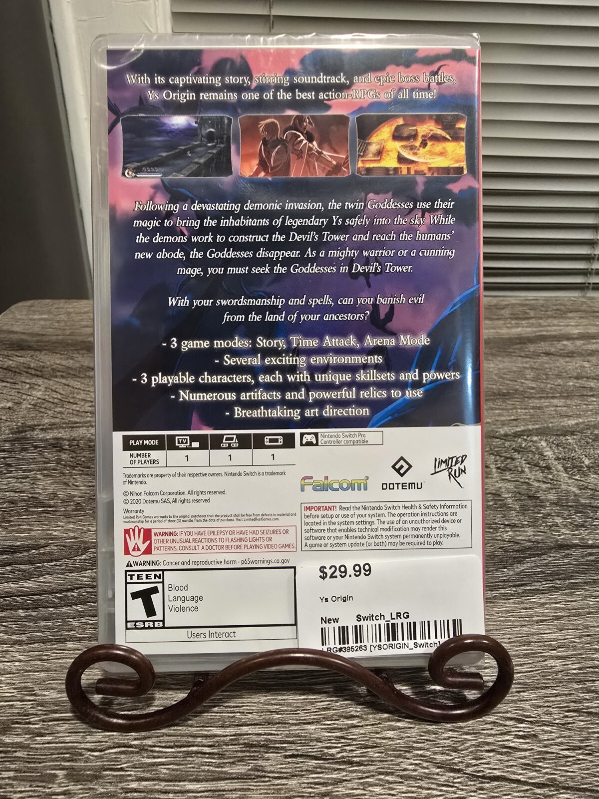 Ys Origin (Switch, 2020) Limited Run