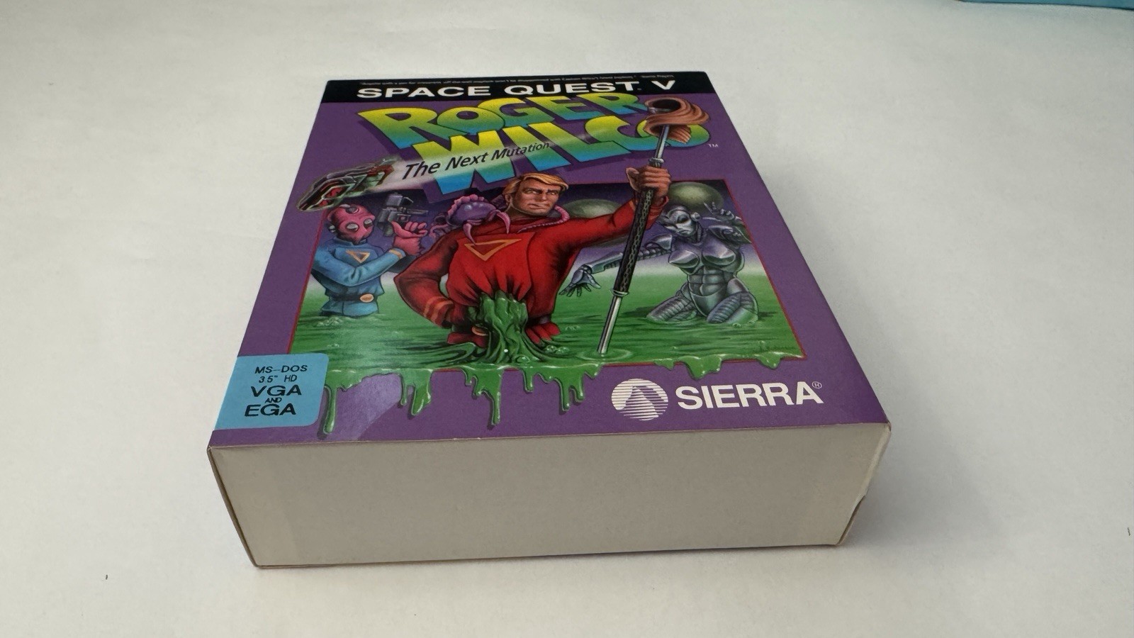 Space Quest V: Roger Wilco Next Mutation Sierra 1993 PC Big Box MS DOS 3.5” Disk