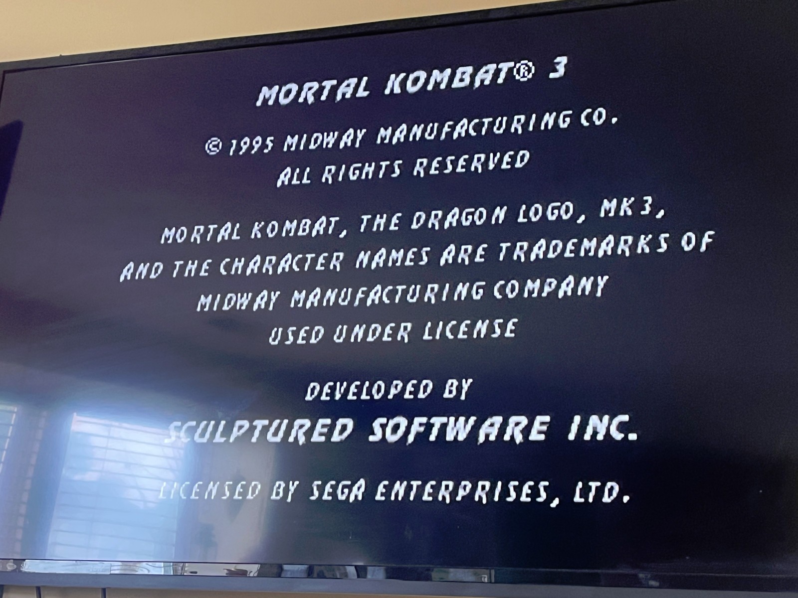 Mortal Kombat Trilogy for SEGA GENESIS — MORTAL KOMBAT 1 2 3 for Sega Genesis