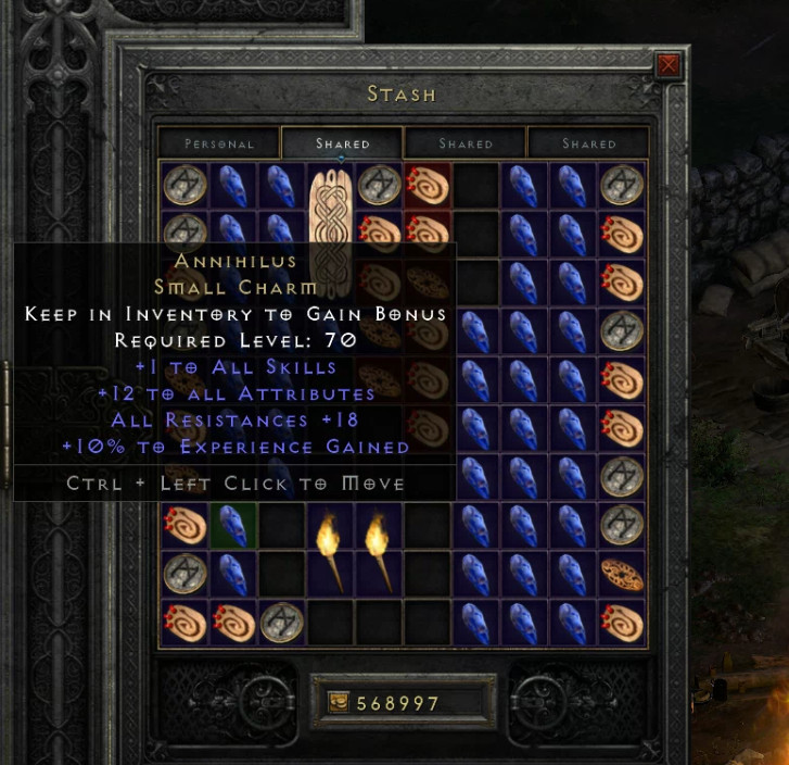 Diablo 2 D2R – Anni Charm (Annihilus) – PC Xbox Non Ladder Softcore