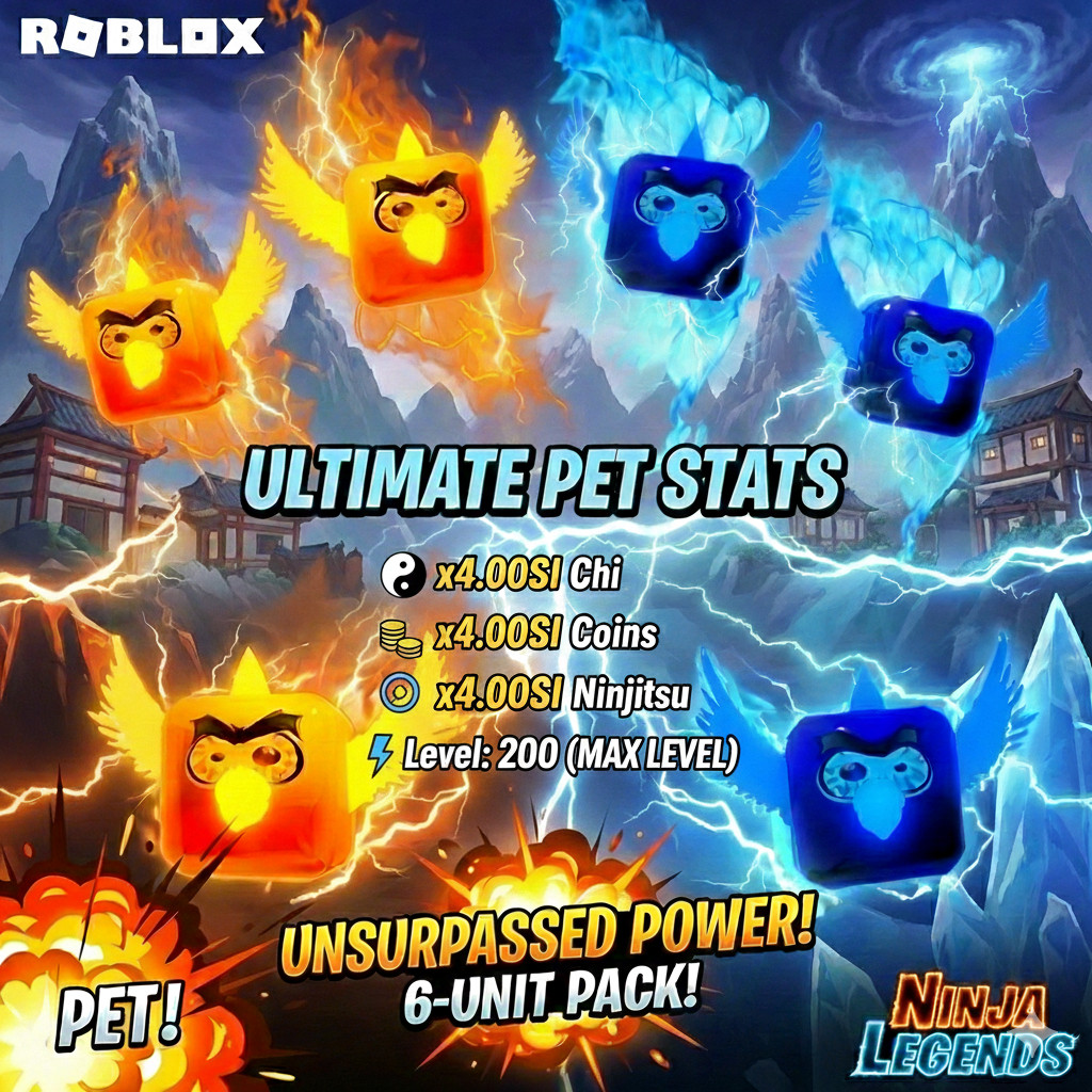 6-PACK Twin Element Birdies | Ninja Legends Roblox | Super Fast Delivery